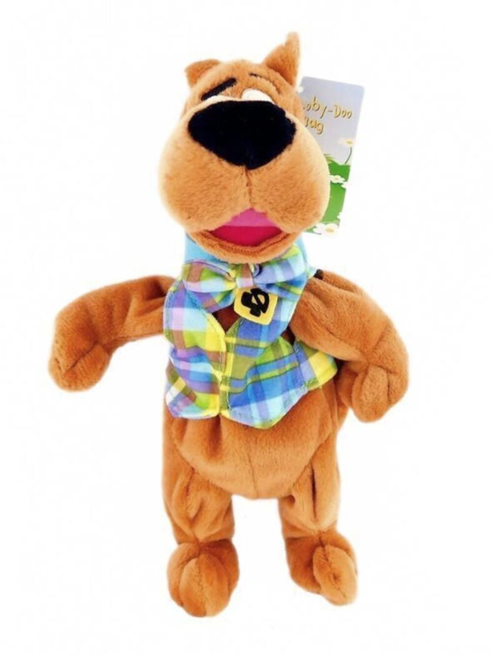Vintage Hanna Barbera 9" Scooby Doo W/ Bow Tie & Vest Plush 1998 WB Studio